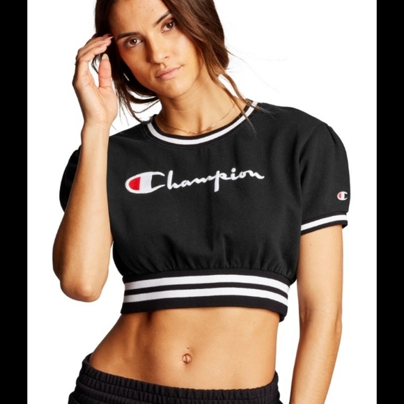 Champion Vintage Wash Crop Sweatshirt - Picture 3 of 7